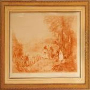 Le Pelerinage A L'ile De Cithere by Jean-Antoine Watteau