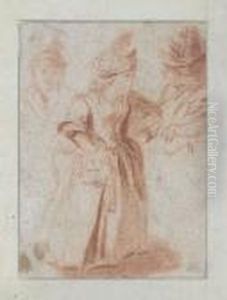 Etude D'une Enfant by Jean-Antoine Watteau