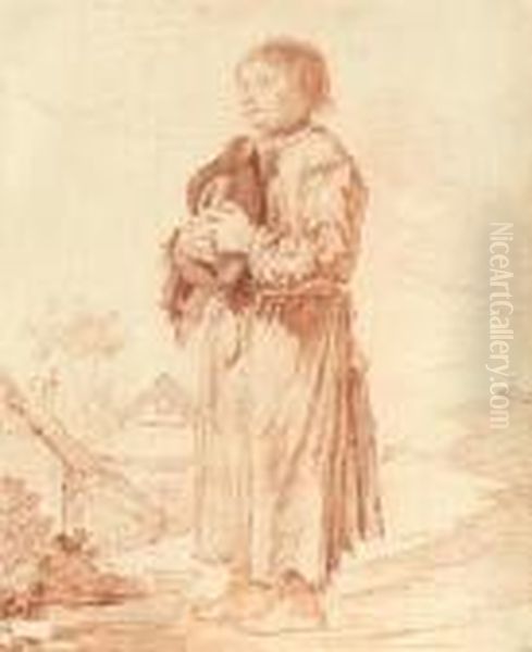 Standing Beggar Boy - view 1