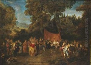 L'accordee Du Village by Jean-Antoine Watteau
