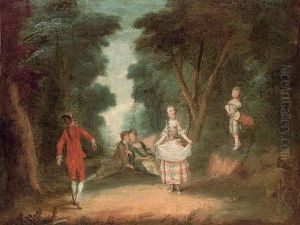 A Fete Champetre by Jean-Antoine Watteau