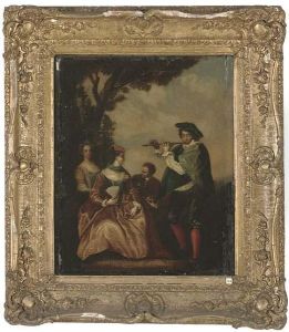 A Fete Champetre by Jean-Antoine Watteau