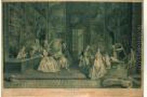 L'enseigne De Gersaint. by Jean-Antoine Watteau