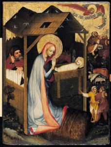 The Adoration of Jesus 1380 by Master of the Trebon Altarpiece