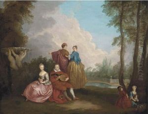 A Fete Champetre by Jean-Antoine Watteau