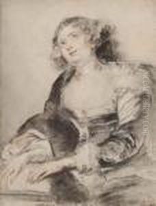 Saint Cecilia (after Rubens) by Jean-Antoine Watteau