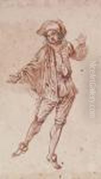 An Actor Gesturing To The Left - view 1