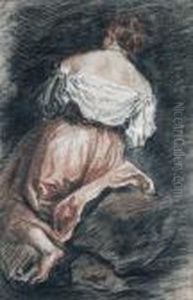 A Seated Woman Seen From Behind, After Bassano