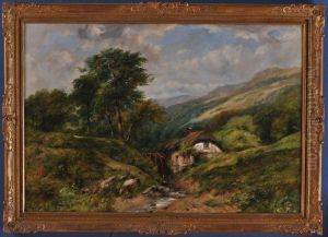 Landscape With Cottage by Frederick Waters Watts