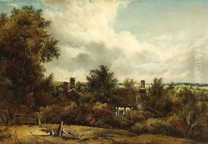 Old Cottages By A Wood