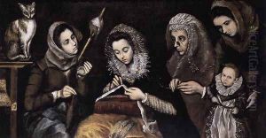 The Family of El Greco c. 1605 by Jorge Manuel Theotokopoulos