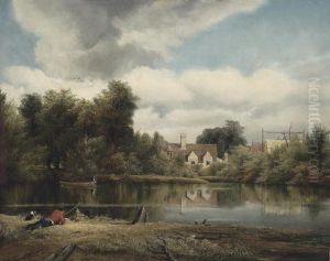 The Mill Pond by Frederick Waters Watts