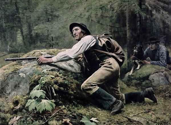 Elk Hunting, 1889 - view 1