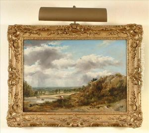 Landscape With Figuresand Cattle by Frederick Waters Watts