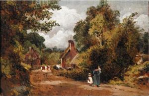 Bishopstoke, Near Southampton, Hampshire by Frederick Waters Watts