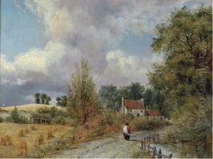 A Country Lane by Frederick Waters Watts