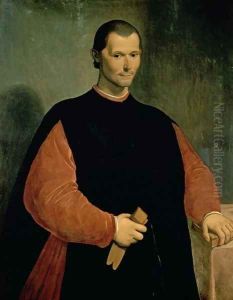 Portrait of Niccolo Machiavelli 1469-1527 by Santi Di Tito