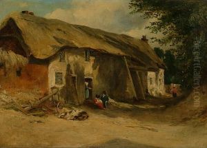 Norfolk Cottages by Frederick Waters Watts