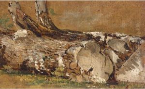 A Study Of Tree Trunks by Frederick Waters Watts