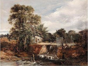 Fishing By A Suffolk Lock-gate