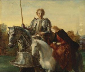 A Study For Una And The Red Cross by George Frederick Watts