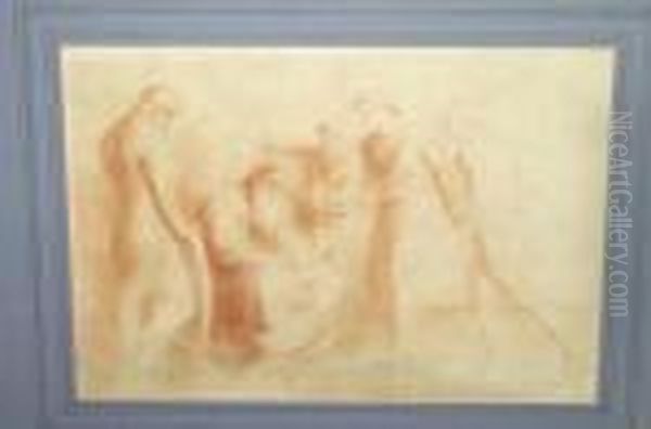 Mythological Figure Subject
Inscribed With The Artist's Name And Purchase Details By A Later Hand
Verso, Red Chalk Drawing, Sanguine, 28cm By 40cm *originally Purchased
By The Present Vendor At The Sotheby's Billinghurst Sale, October 1998 - view 1