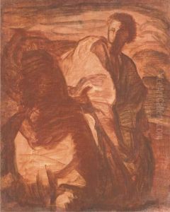 Study For Rider On The White Horse by George Frederick Watts
