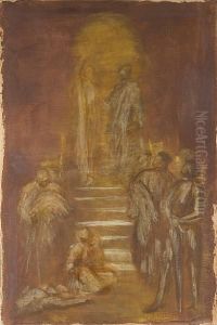 Study For ?the House Of Life? Fresco Scheme by George Frederick Watts