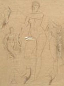Female Nude Studies by George Frederick Watts