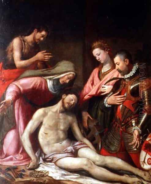 The Deposition of Christ with St. John the Baptist, St. Catherine of Alexandria and a Donor - view 1