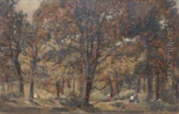 A Woodland Scene With Figures - view 1
