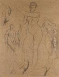 Female Nude Studies by George Frederick Watts