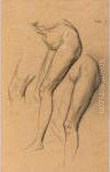 Nude Studies Of Long Mary, Two Being Studies For Eve Tempted - view 1