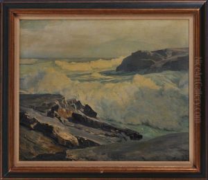 Rocky Ocean Inlet by Frederick Judd Waugh