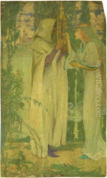 Religious Scene With Two Women - view 1