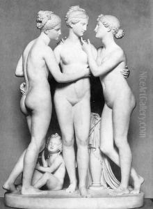 The Three Graces with Cupid by Bertel Thorvaldsen