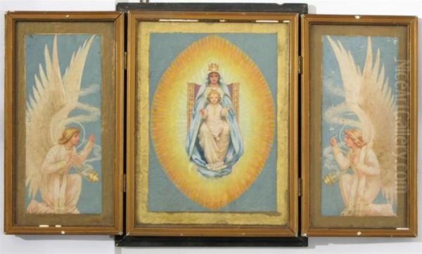Madonna And Child With Adoring Angels - view 1