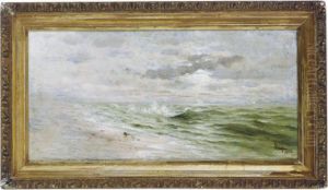 Waves At Sunset by Frederick Judd Waugh