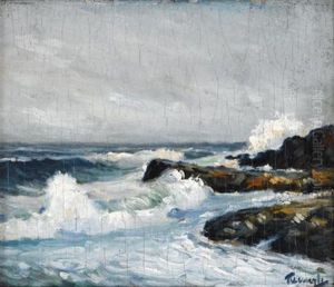 Breakers On The Shore by Frederick Judd Waugh