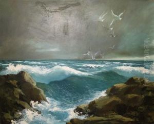 Crashing Surf by Frederick Judd Waugh