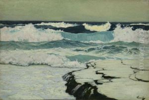 Waves Crashing Along A Rocky Coast Waves Crashing Along A Rocky Coast
