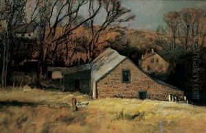 Autumn Landscape Withcabins