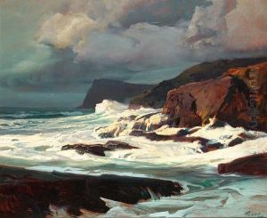 Morning Light On Breaking Surf by Frederick Judd Waugh