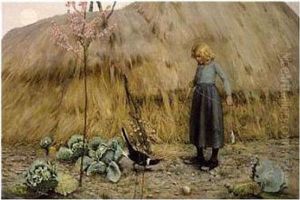 Peasant Girl With A Magpie