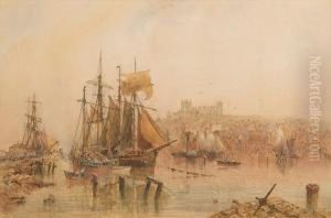 Whitby Harbour Scene