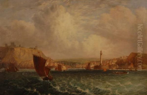 Detailed View Of Whitby From The Sea - view 1