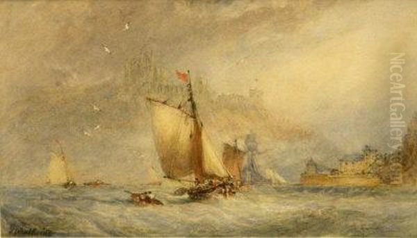 Fishing Boats Leaving Whitby - view 1