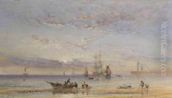 Fishing Boats Off Whitby - view 1