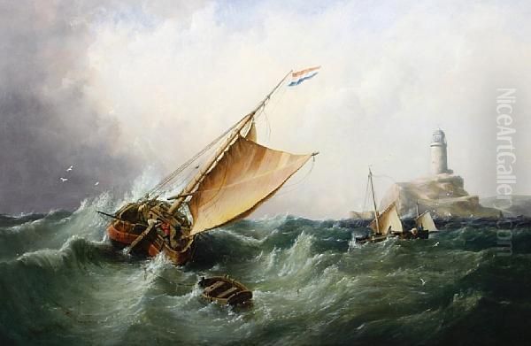 Fishing Boats In A Squall - view 1