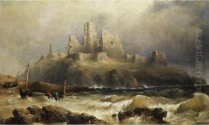 Castle Ruin And Storm